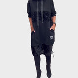 Marieta | Modern Dress with Hood and Patch