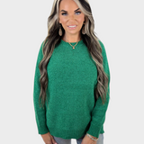 Patrícia | PERFEITO CAMISOLA RAGLAN VERDE FELPUDA