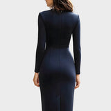Alyana | Assimmetric Midi Dress with Zipper Detail