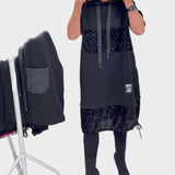 Marieta | Modern Dress with Hood and Patch