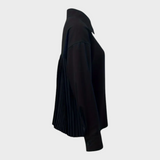 Jackielyn | Elegant Pleated Solid Color Blouse