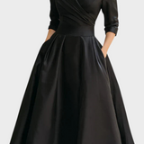 Gabriella | Elegant Midi Dress with Refined Details and Practical Pockets