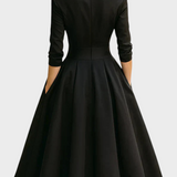 Gabriella | Elegant Midi Dress with Refined Details and Practical Pockets