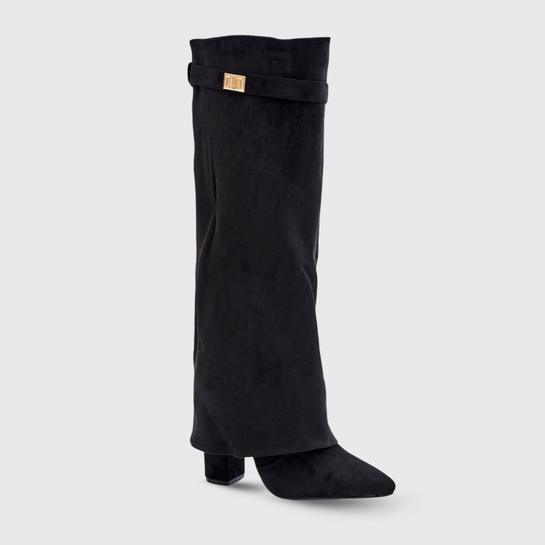 Botas de cano alto com design elegante