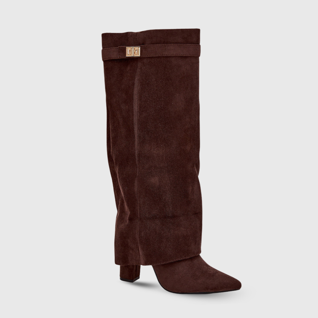 Botas de cano alto com design elegante