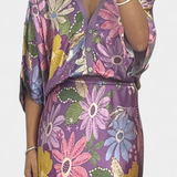 Shae Suave Conjunto com Blusa e Saia Sereia Floral