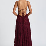 Francisca - Maxi vestido com corpete de renda