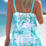 Paige | Ζωντανό Floral Tankini-Σετ