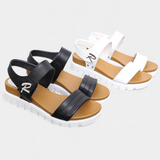 Clothide Casual Platform σανδάλια με διπλό λουράκι και ρυθμιζόμενη αγκράφα