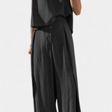 Lauren Two Piece Set with Wide Leg Trousers