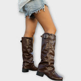 Botins Rowan Slouch de Pele