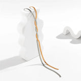 Colar Comprido Ajustável Elegante com Design de Cobra