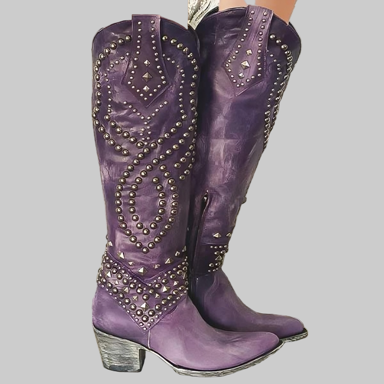 Monroe | Botas ocidentais de joelho alto