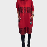 Marieta | Modern Dress with Hood and Patch