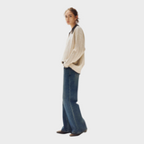 Rona | Camisola de malha com gola contrastante