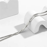 Colar Comprido Ajustável Elegante com Design de Cobra