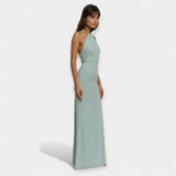 Maxi Vestido com Laço ao Pescoço