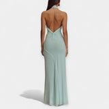 Maxi Vestido com Laço ao Pescoço