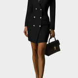 Heidi Elegant Double-Breasted Blazer Dress