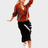 Wanda | Camisola Tigre em Rust