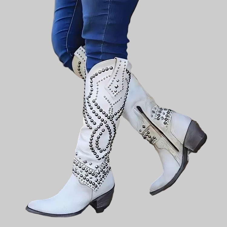 Monroe | Botas ocidentais de joelho alto