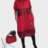Marieta | Modern Dress with Hood and Patch