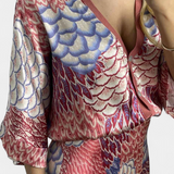 Shae Suave Conjunto com Blusa e Saia Sereia Floral