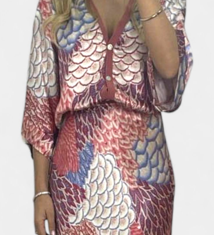 Shae Suave Conjunto com Blusa e Saia Sereia Floral