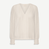 Angela | Ecru Arlyne Crocheted Blouse