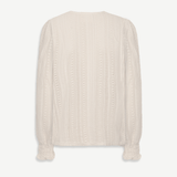 Angela | Ecru Arlyne Crocheted Blouse