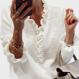 Hidielyn | Blouse with Knots and Frills