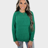 Patrícia | PERFEITO CAMISOLA RAGLAN VERDE FELPUDA