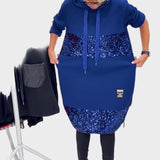 Marieta | Modern Dress with Hood and Patch