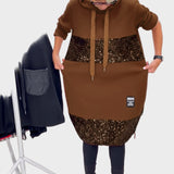 Marieta | Modern Dress with Hood and Patch