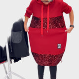 Marieta | Modern Dress with Hood and Patch