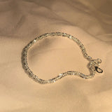 Bracelete Prateado Brilhante