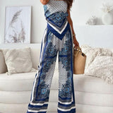 Alice | Trendy Tie-Up Jacket & Pants Two-Piece Set Ready for Vacation