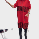 Marieta | Modern Dress with Hood and Patch