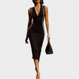Renesmee | Μίνι Φόρεμα Bodycon με Χρωματική Αντίθεση για Μετακινήσεις