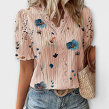 Emily - Blusa de moda com decote em V