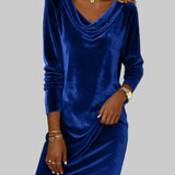 Frosina - Loose Velvet Dress