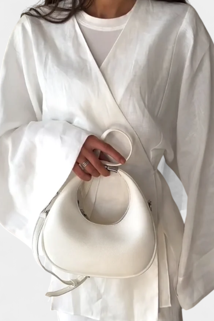 Zelda Σετ με Πουκάμισο με Λαιμόκοψη V και Φούστα με Σκίσιμο