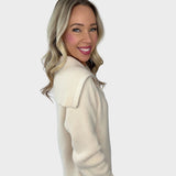 Nicole | Vestido de malha elegante de luxo com meio fecho de correr