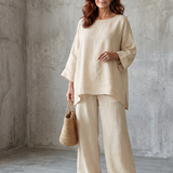 Prue | Σετ Τουνίκ Oversized με Παντελόνι Φαρδύ