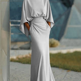 Vasso | Elegant V-neck dress with open back
