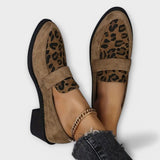 Karla - Sapatos femininos elegantes com padrão leopardo