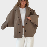 Casaco oversize cor canela