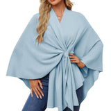 Maegan | Elegante xale tipo poncho com design frontal macio e aberto