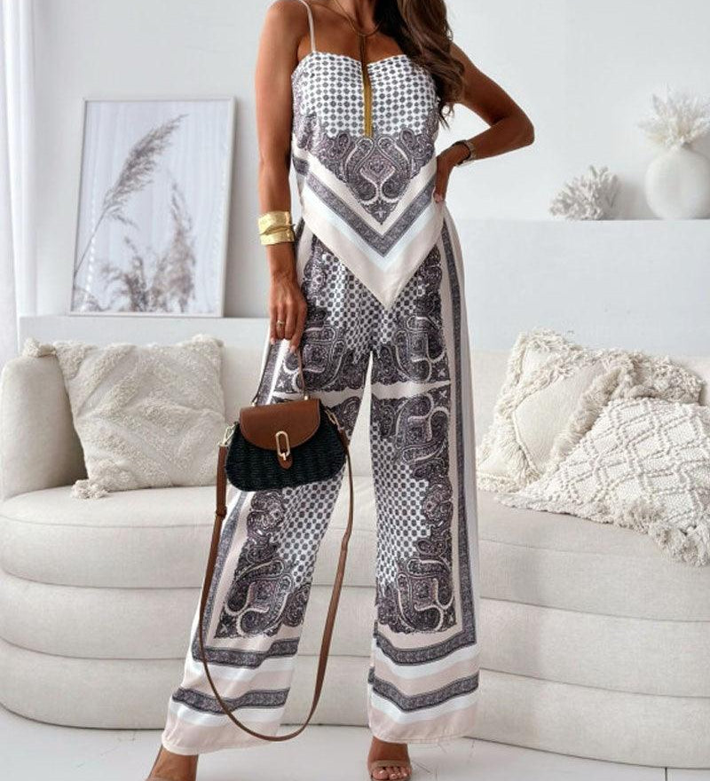 Alice | Trendy Tie-Up Jacket & Pants Two-Piece Set Ready for Vacation