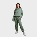 Maria | Conjunto de moletom com capuz e calças de treino